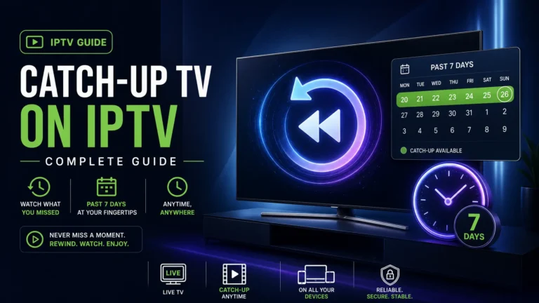 How to Use Catch-Up TV on IPTV (2026 Complete Guide) 1 Catch-Up TV on IPTV Complete Guide