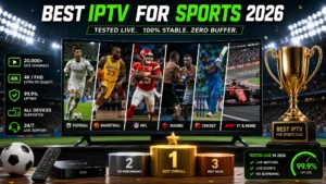 Best IPTV for Sports 2026: Top 5 Services Tested Live 1 IPTV Sports 2026 Banner